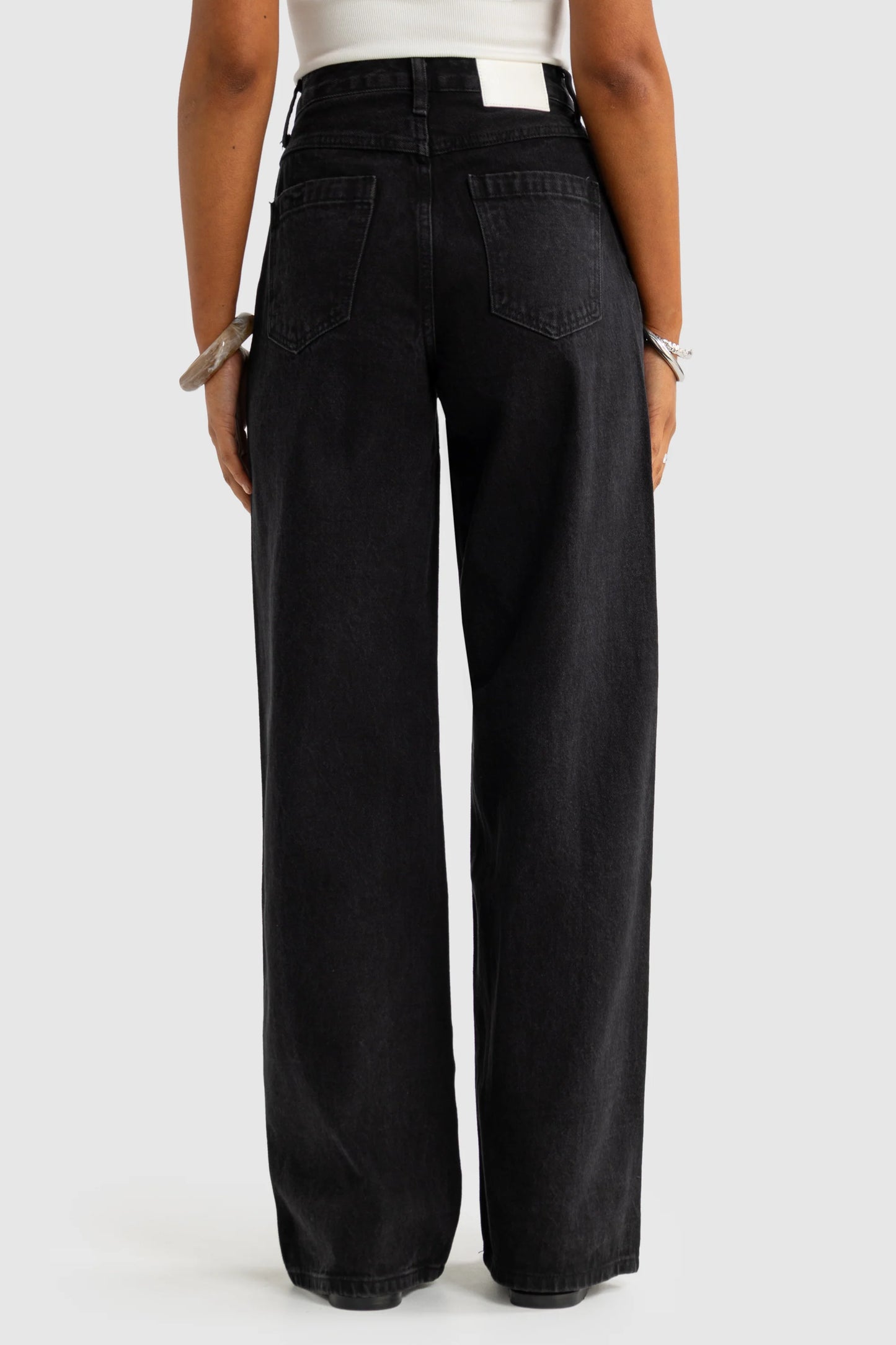 ORTC Willow Wide Leg Jean Washed Black