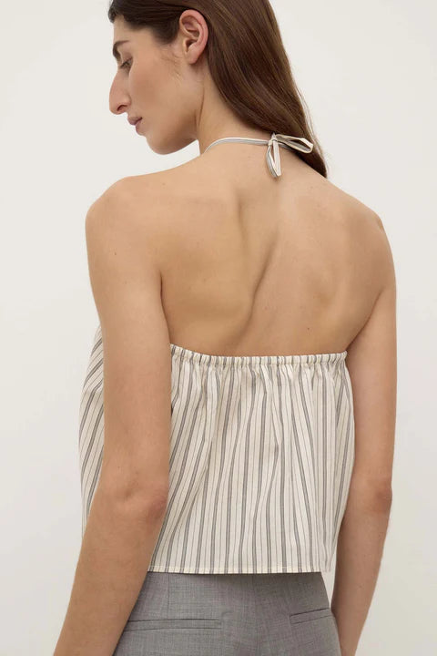 Assembly Label Stripe Top Ria Cream Smoke