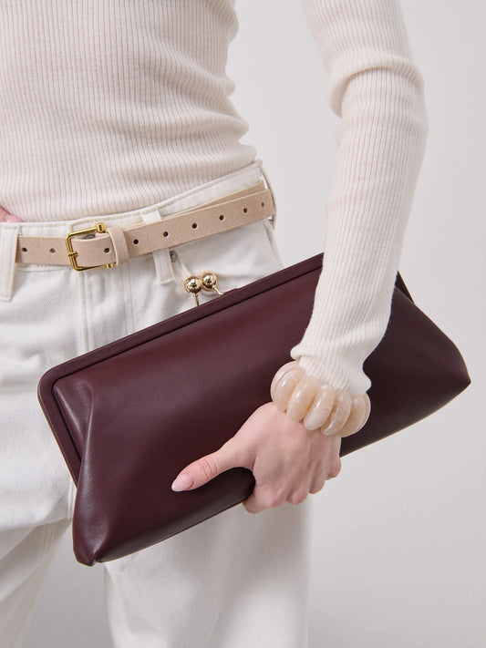Lola Clutch Burgundy