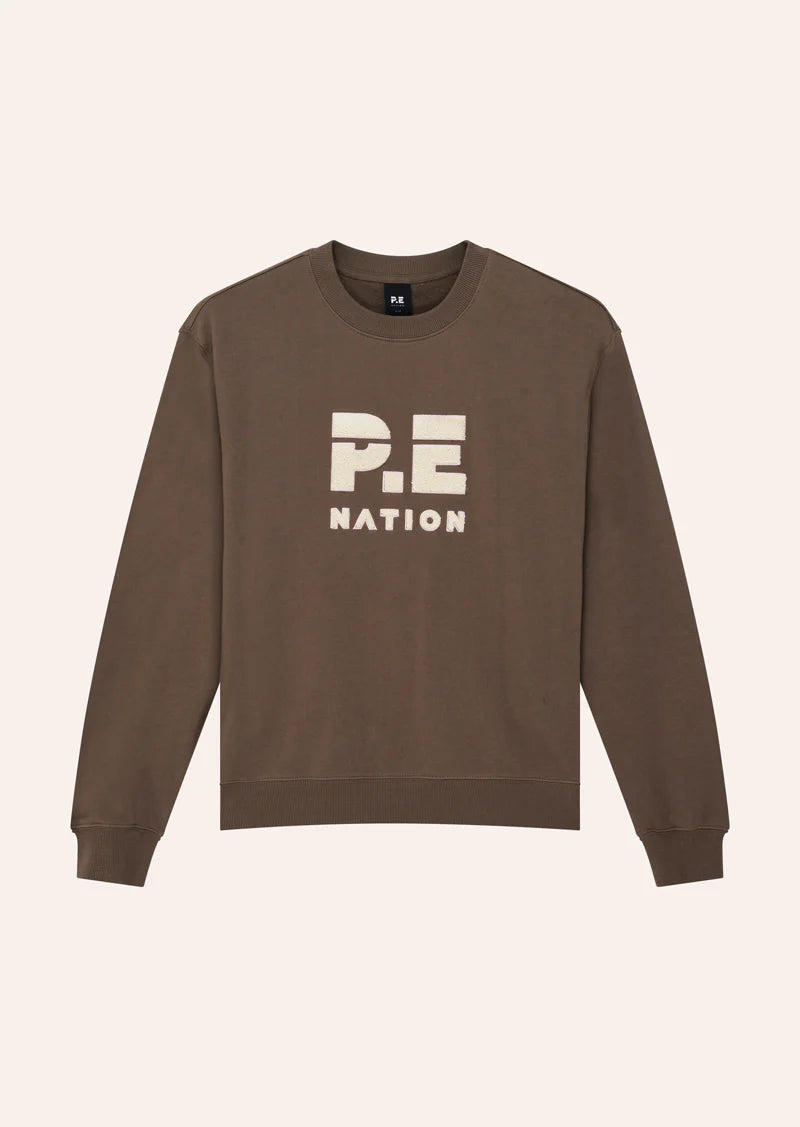 P E Nation Heads Up Sweat Walnut