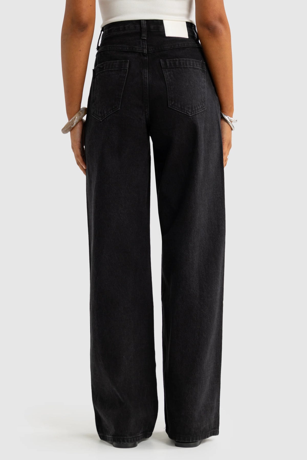 ORTC Willow Wide Leg Jean Washed Black