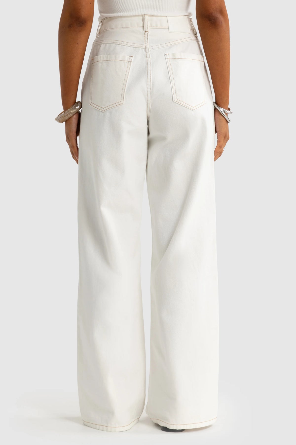 ORTC Willow Wide Leg Jean White