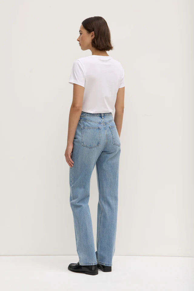 Assembly Label Womens Classic Straight Leg Jean Indigo Fade