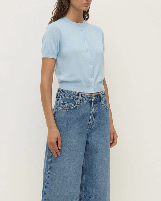 Assembly Label Cotton Cashmere Semra Short Sleeve Cardian