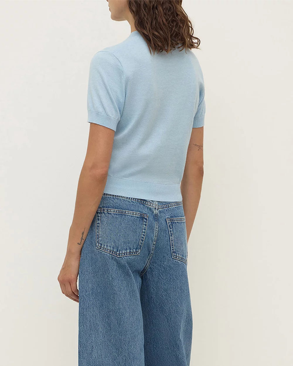 Assembly Label Cotton Cashmere Semra Short Sleeve Cardian