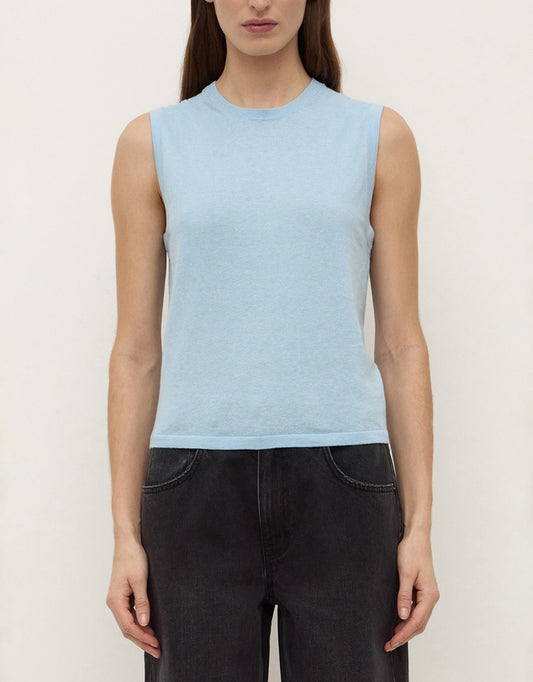 Assembly Label Helena Cotton Cashmere Vest Salt
