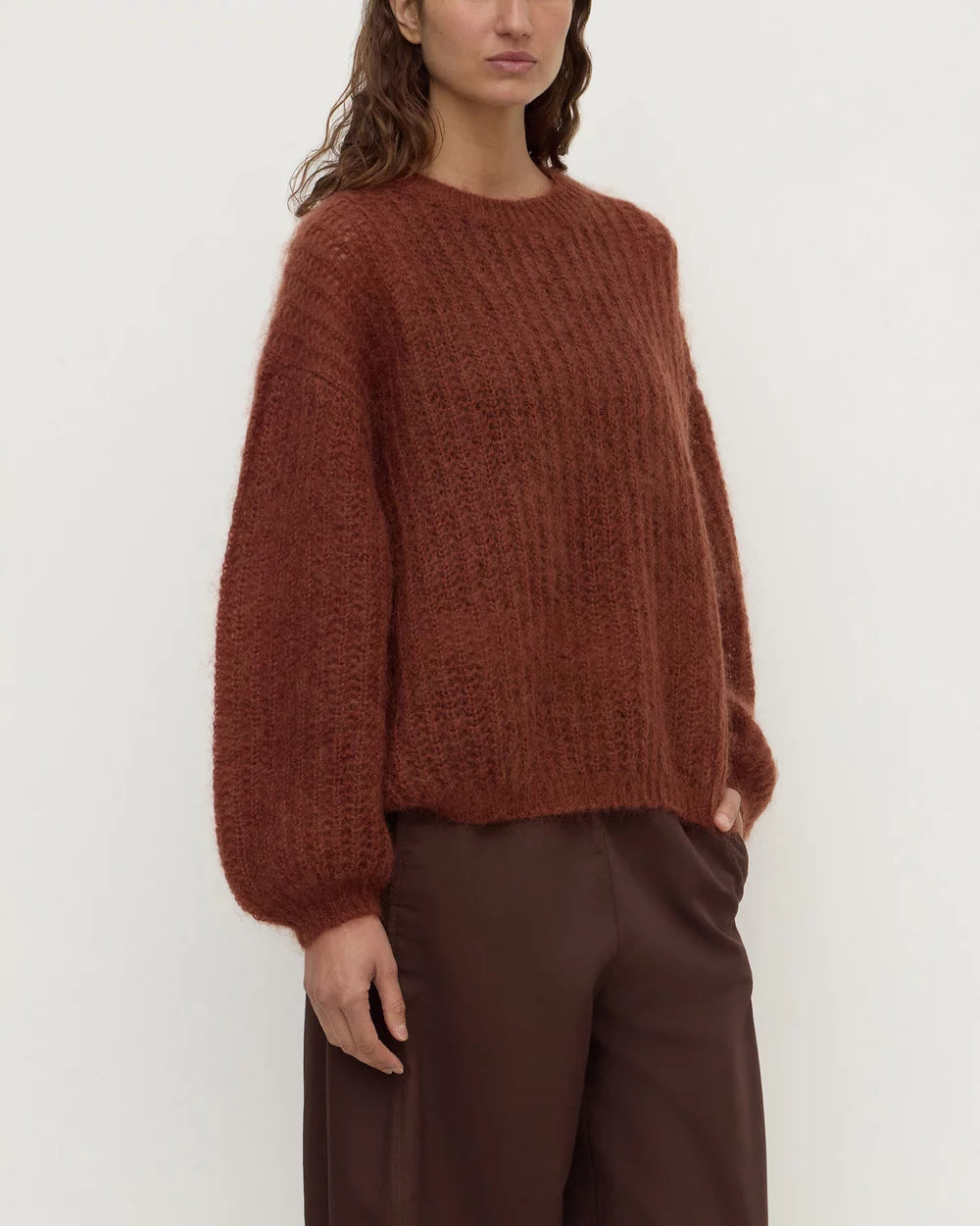 Tulsa Mohair Knit Burnt Amber