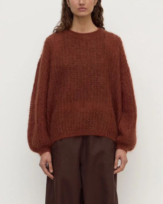 Tulsa Mohair Knit Burnt Amber